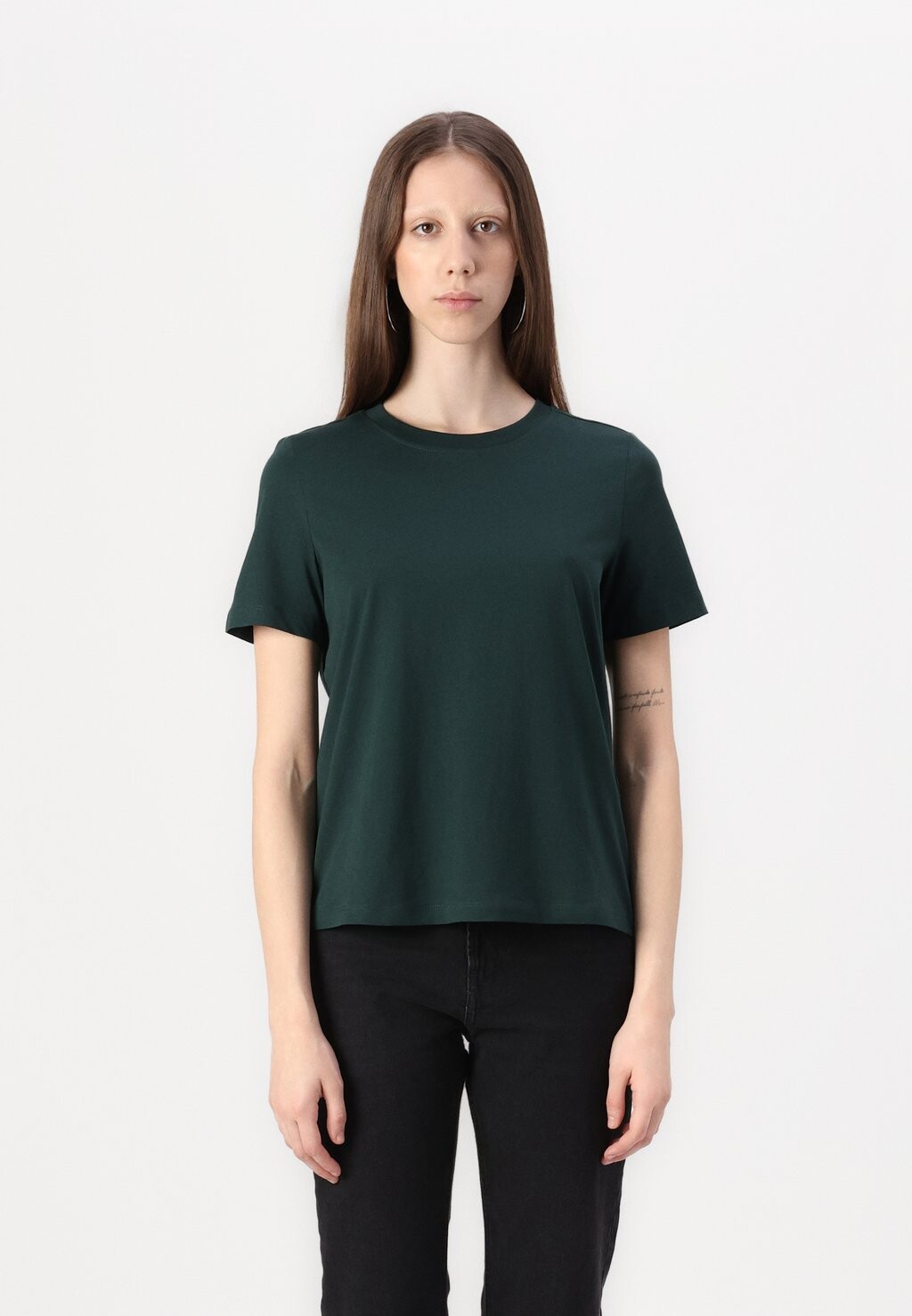 

Базовая футболка VMPAULINA Vero Moda, темно-зеленый