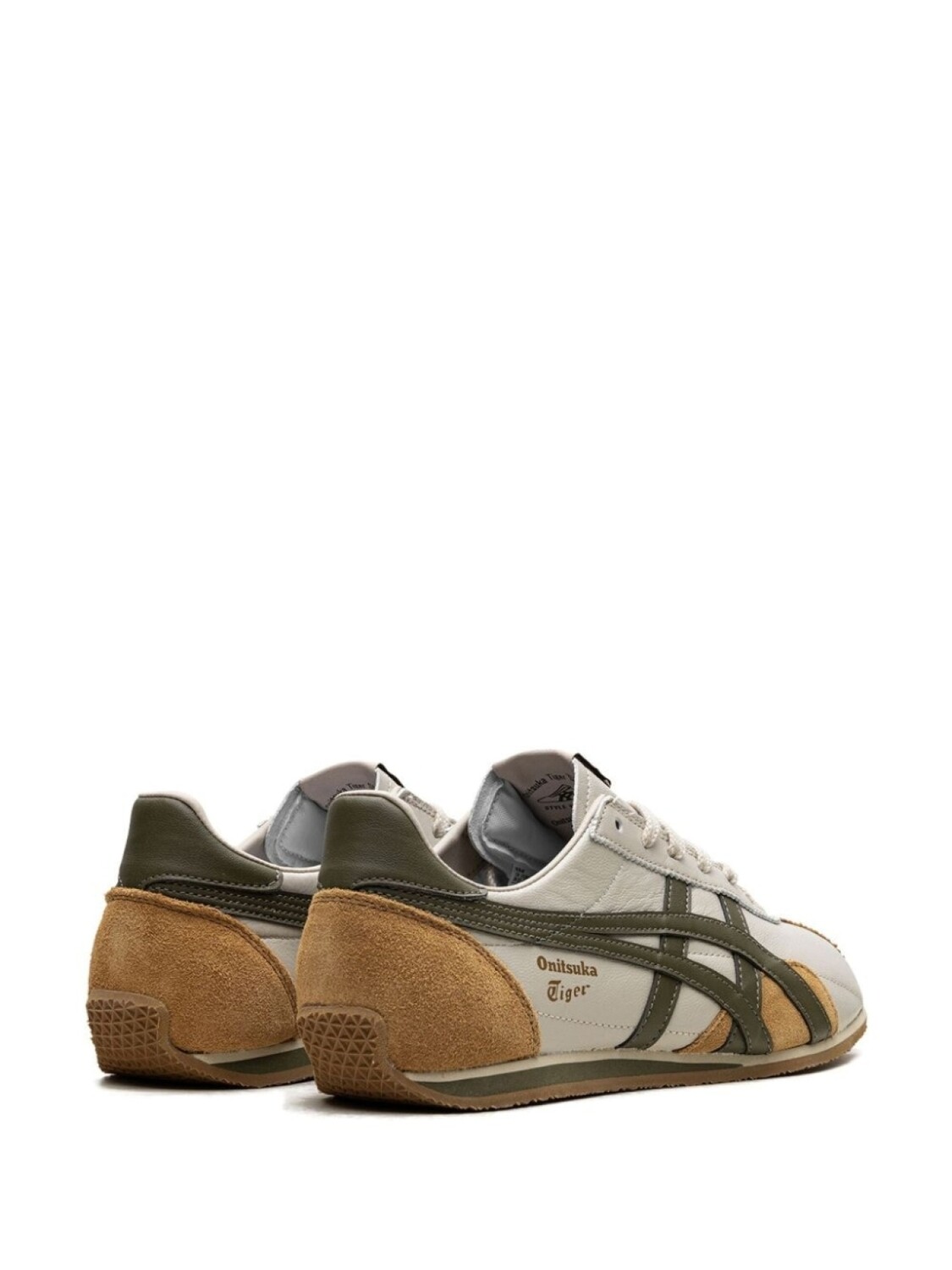 Кроссовки Runspark "Бежевый Оливковый Зеленый Горчичный Желтый" Onitsuka Tiger, нейтральный цвет — фото 3
