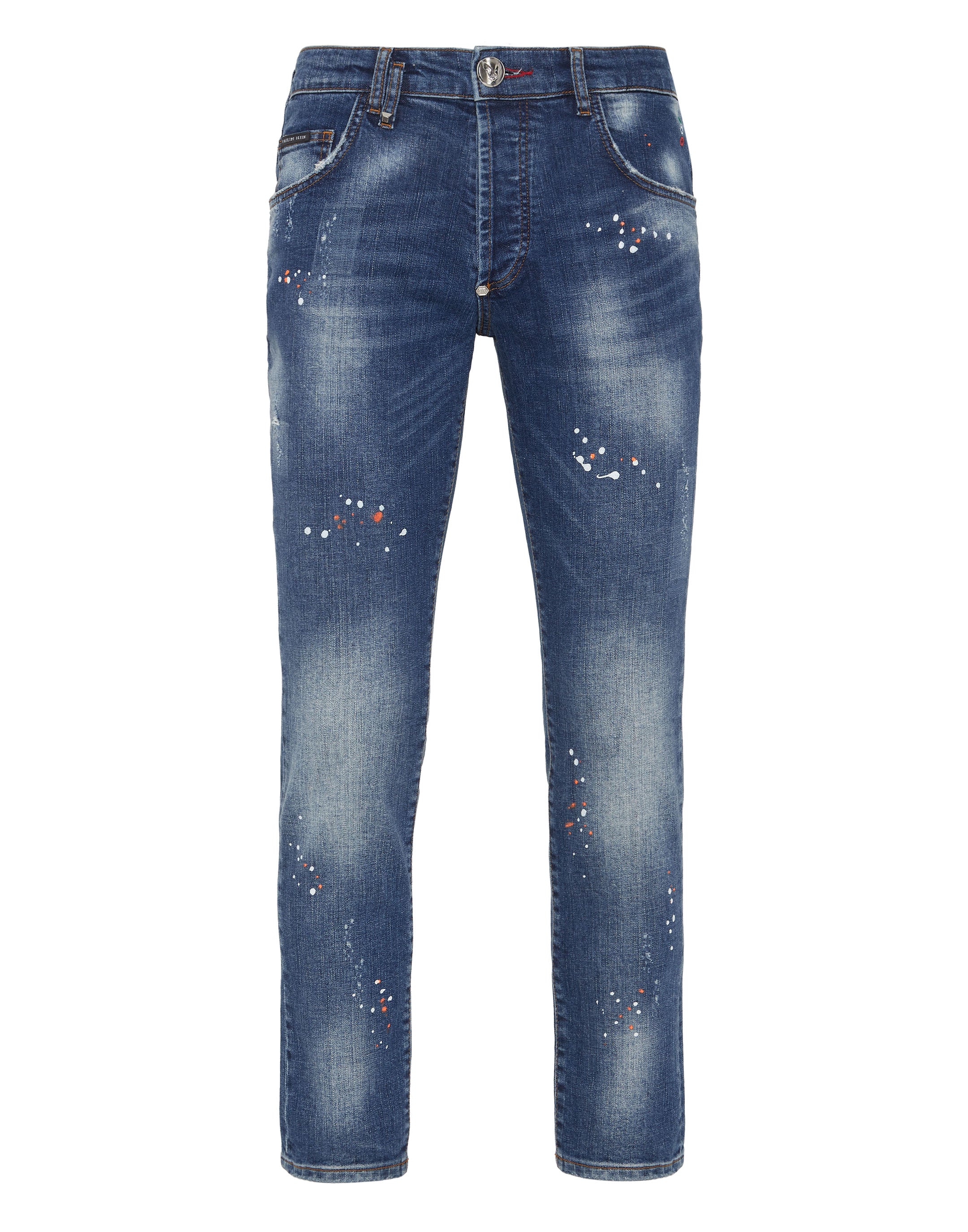 

Джинсовые брюки Skinny Fit Lion Circus PHILIPP PLEIN, цвет clockwork orange