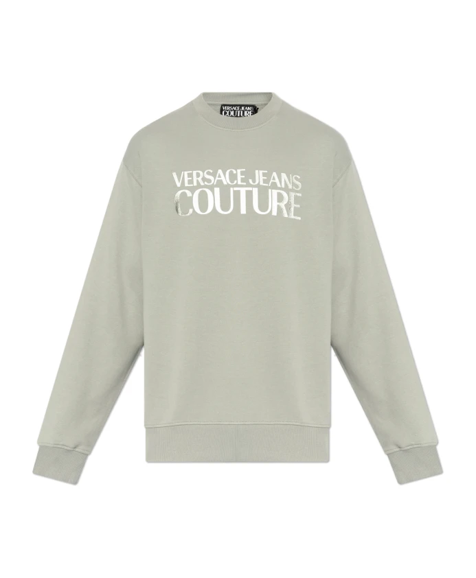 

Толстовка с принтом логотипа Versace Jeans Couture, серый