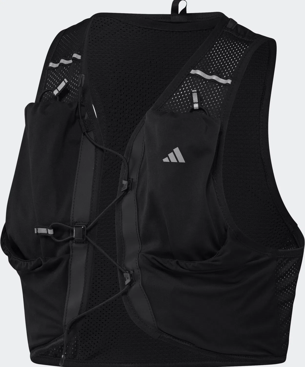 Беговой жилет Climacool Adidas с фласками, черный