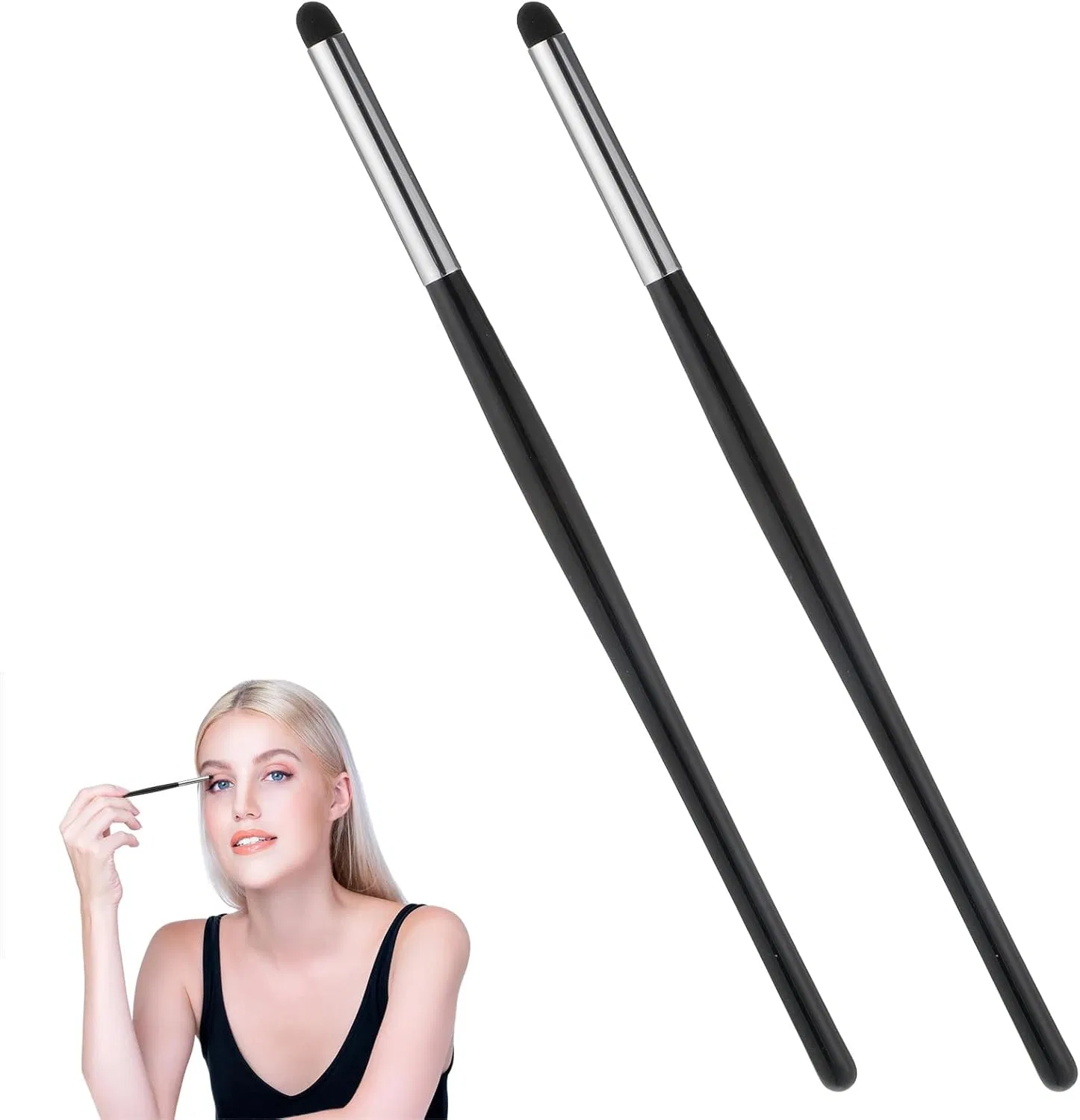 Подводка для глаз с кистью-аппликатором Zelphvt, 2 шт