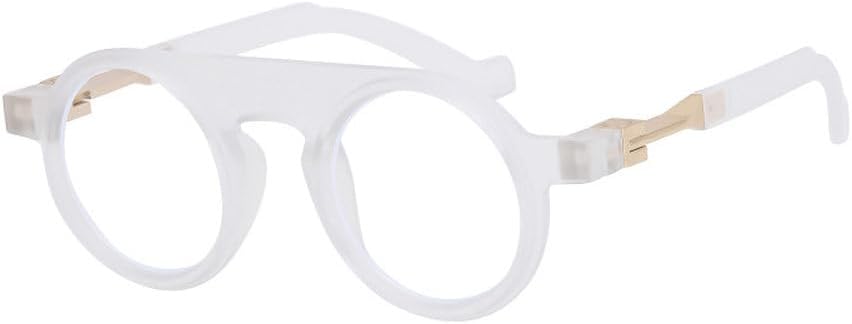 

Ретро круглые солнцезащитные очки для женщин и мужчин, модные мужские солнцезащитные очки для вождения, трендовые модели, защита от ультрафиолета UV400 TKKTLLT, White Clear