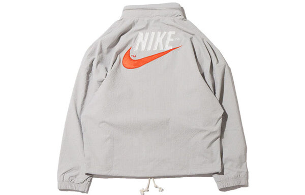Куртка Men's Nike Sportswear Alphabet Logo Woven Jacket Light Mineral Gray, мультиколор — фото 2