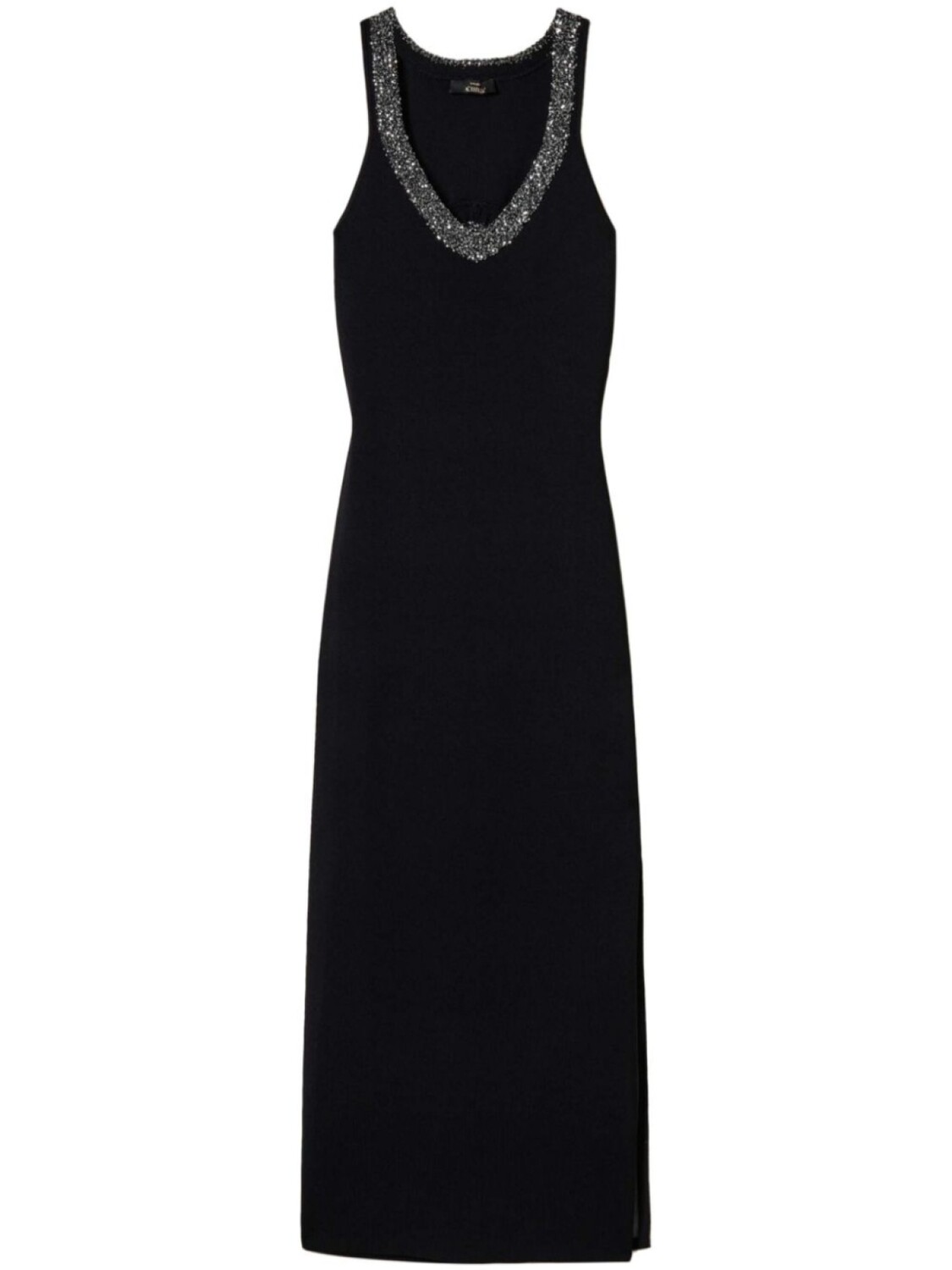 

TWINSET трикотажное платье с пайетками, черный