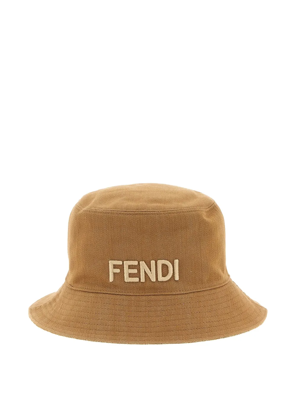 

Двусторонняя панама с узором FF FENDI, нейтральный