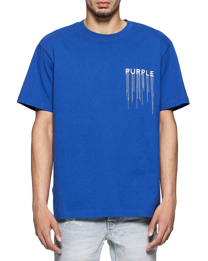 

Футболка из толстого джерси с коротким рукавом Purple Brand, синий