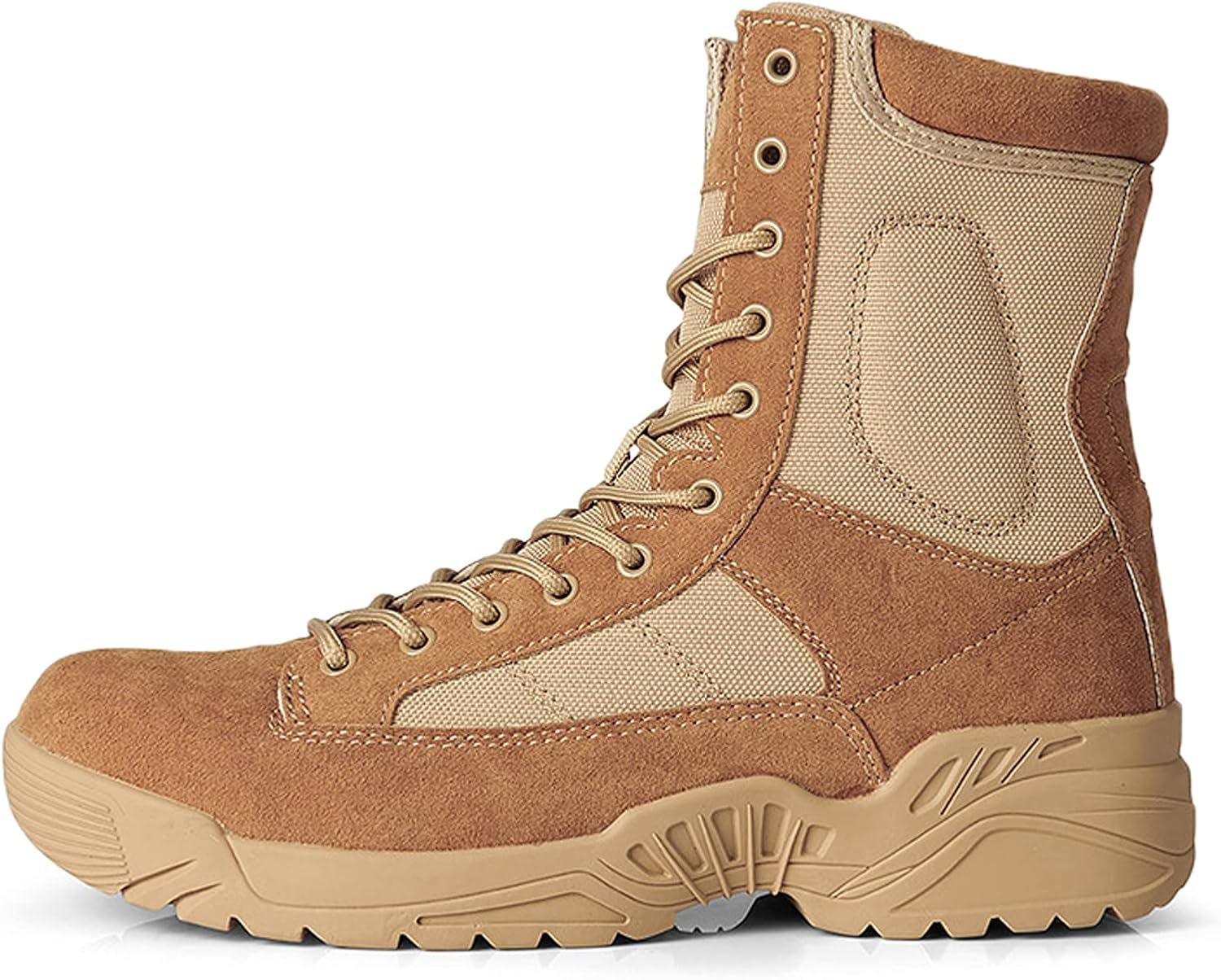 

Мужские водонепроницаемые походные ботинки hongrenamz, высокие, для активного отдыха, с нескользящей подошвой, легкие, на шнуровке, для походов, треккинга и альпинизма, коричневые, размер EU42/US8.5