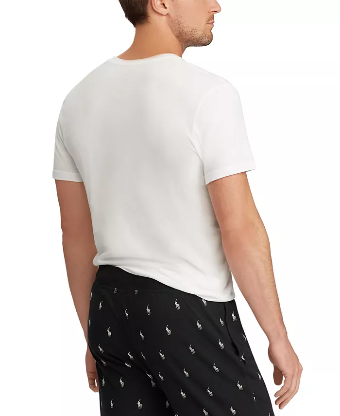 Мужские майки с V-образным вырезом Big and Tall, 3 шт Polo Ralph Lauren, черный — фото 4