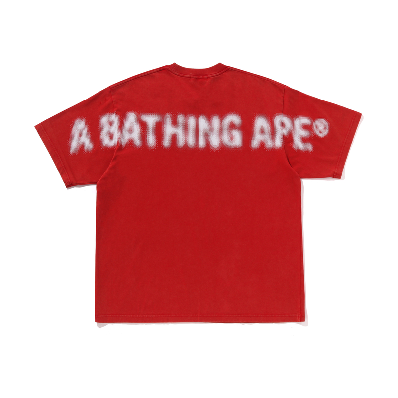 

Футболка с принтом Face logo A BATHING APE, красный