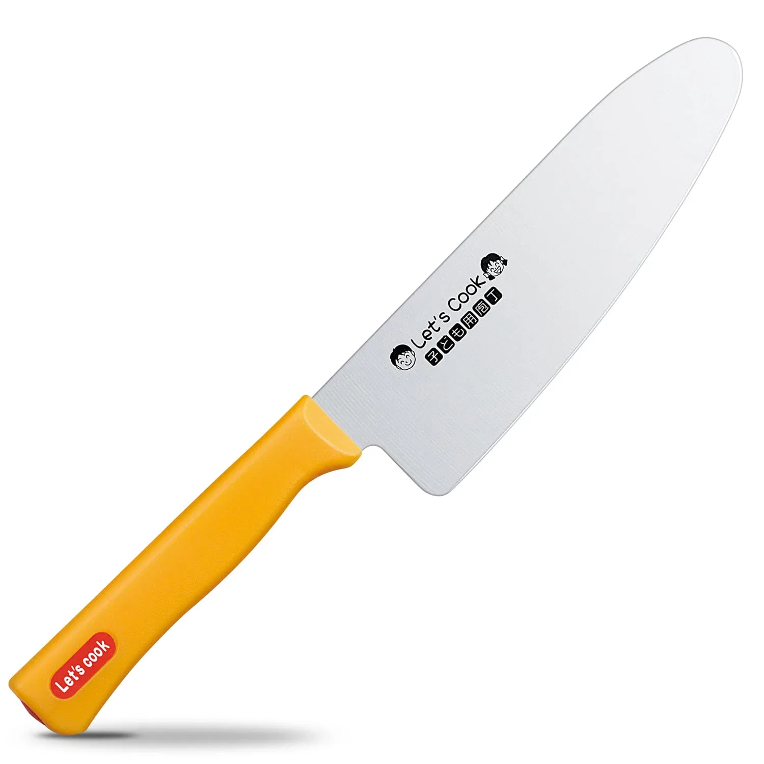 Детский нож «Let's Cook LTK-01» с полимерной рукоятью, желтый, 13 см, от Shimomura Kougyou