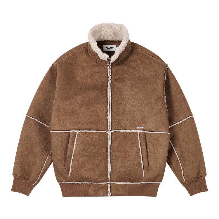 

Куртка Palace Sherpa Faux Suede Funnel, Caked Brown
