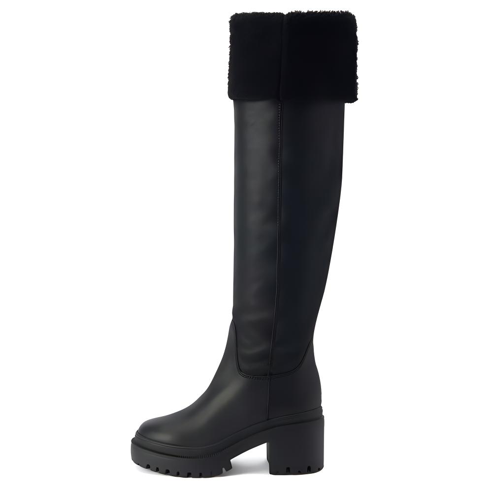 Женские кожаные ботинки Iwona 70 мм Giuseppe Zanotti, Black