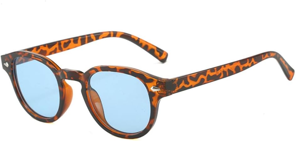 

Солнцезащитные очки UV400 с овальными заклепками и прозрачными градиентными линзами для женщин и мужчин, для бега и занятий спортом на открытом воздухе UYPTK, Leopard Blue