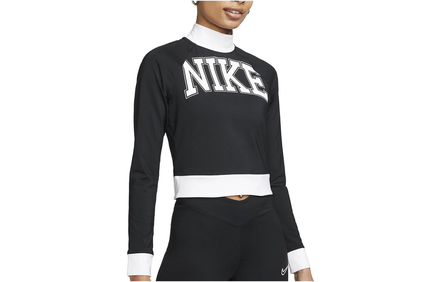 

Укороченный топ женский черный Nike