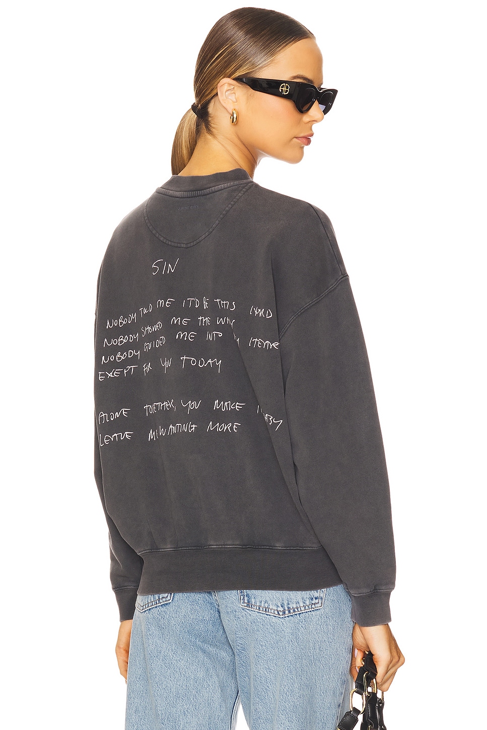 

Толстовка Jaci Anine Bing, washed black