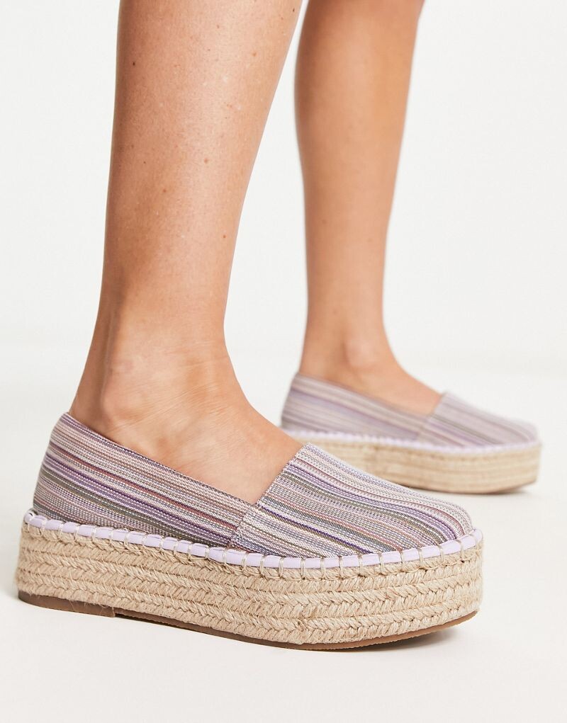 

Розовые эспадрильи на плоской форме ASOS DESIGN Journal
