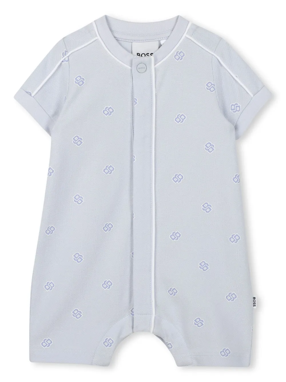 

Ромпер с монограммой BOSS Kidswear, синий