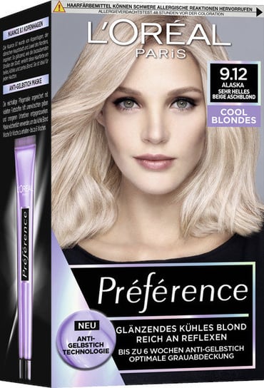 

Краска для волос Светло-бежевый блонд L'oreal Paris, Preference Cool Blondes, L'oréal Paris