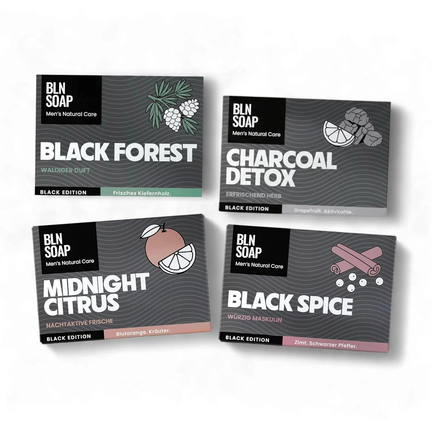 Набор мужского мыла «Black Edition» от BLN SOAP Bln Soap