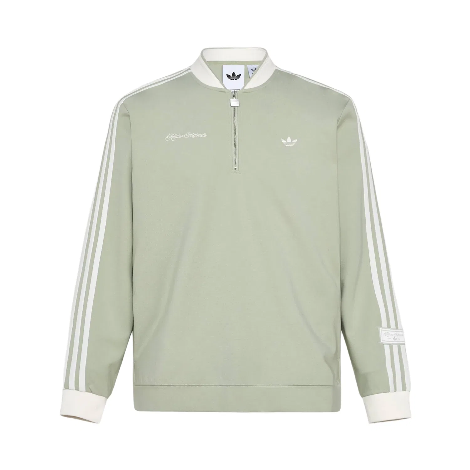 Свитшот unisex refined luxe dlxc u crew jumper Adidas Originals, Halo Green
