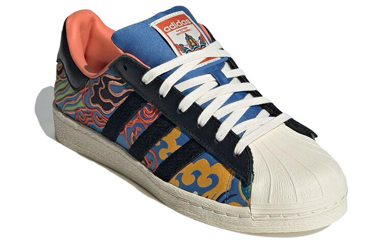 Мужские кроссовки для скейтбординга adidas originals Superstar, Core Black/Multi-Color/Core White — фото 3