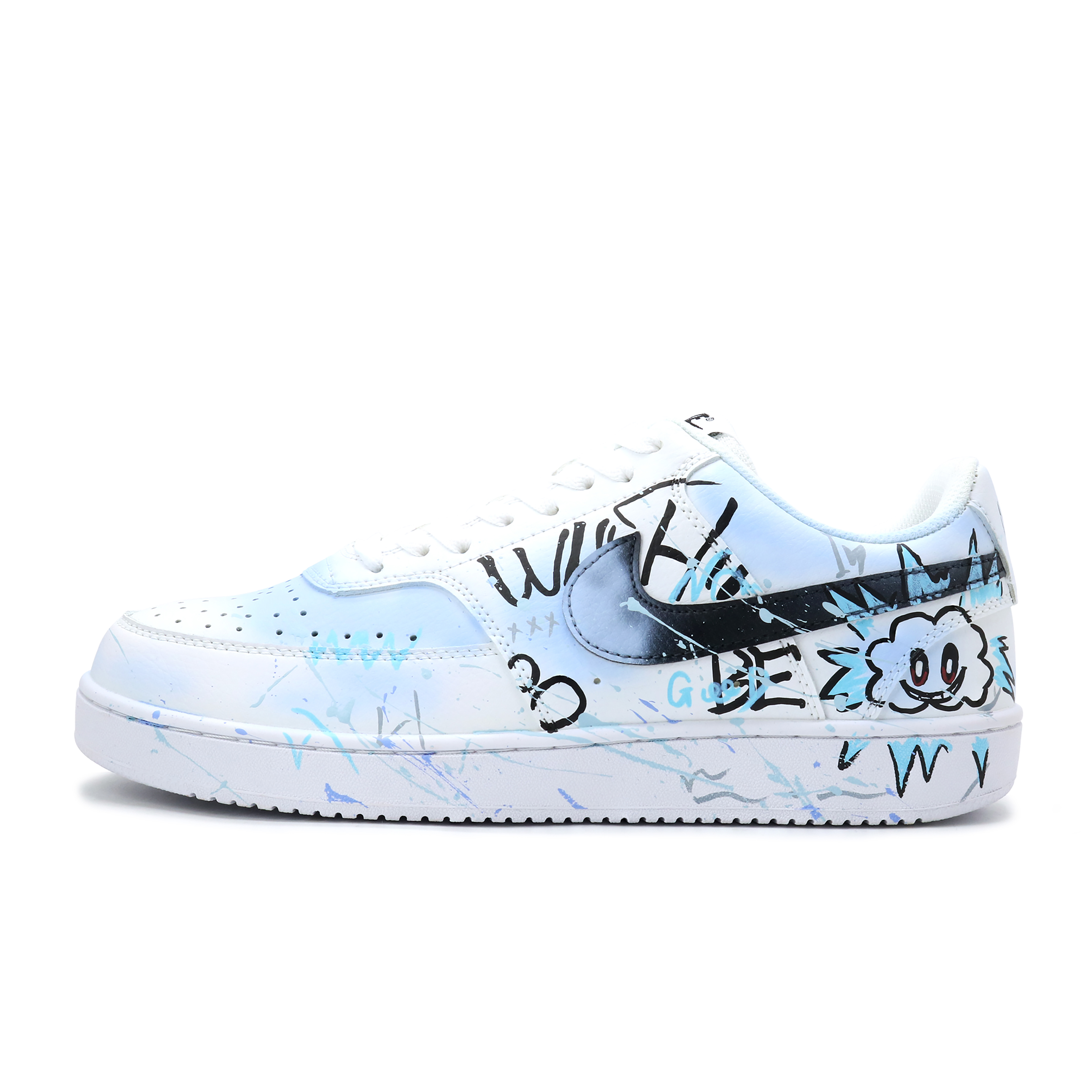 

Nike Кроссовки для скейтбординга Court Vision 1, мужские, низкие, сине-белые
