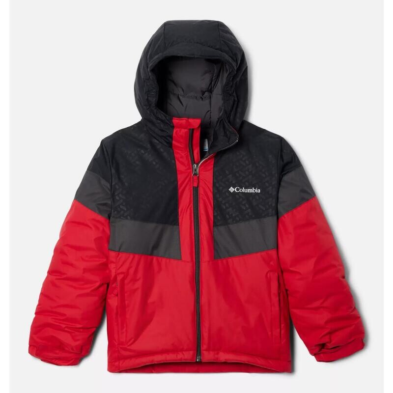 

Детский пуховик Columbia, цвет black/gris/red