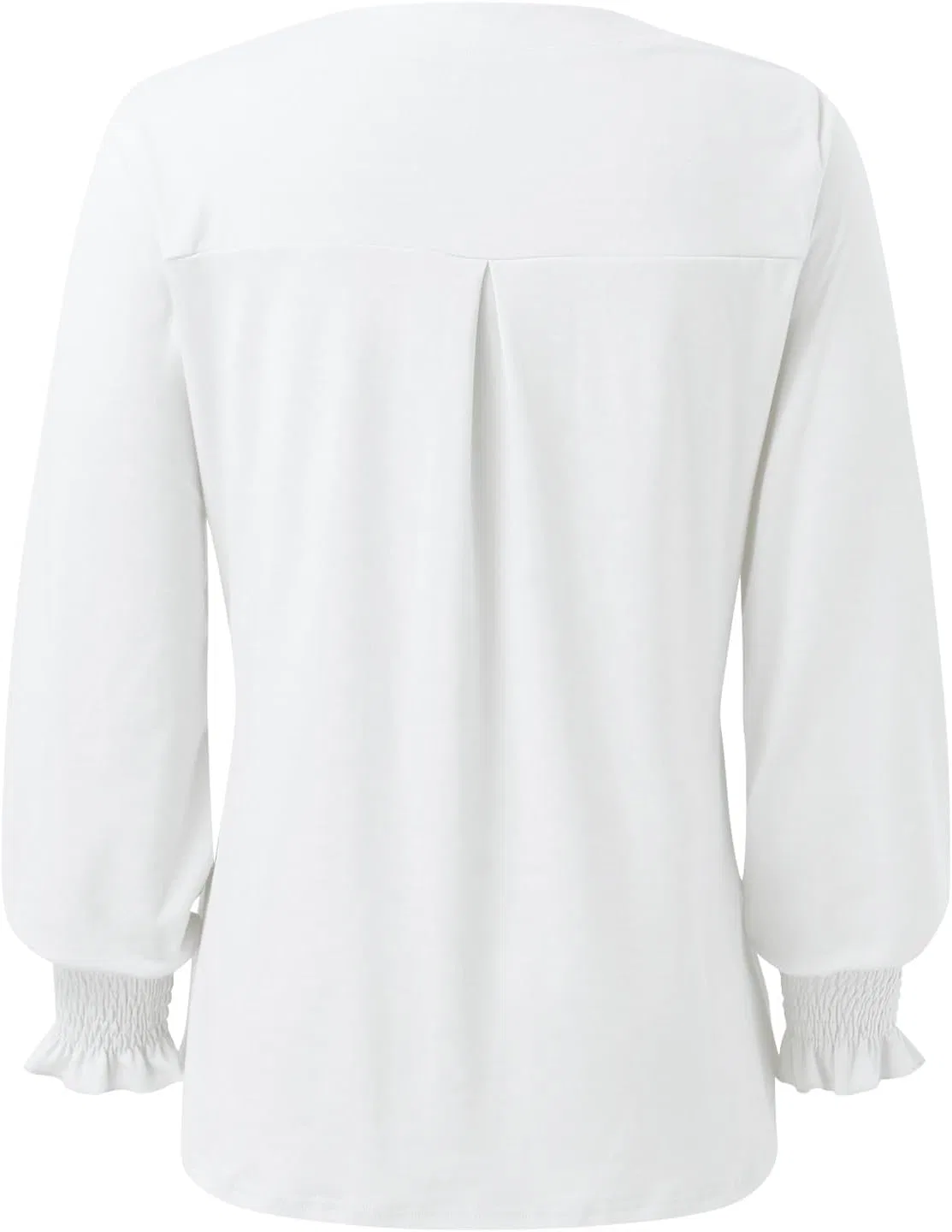 Блуза свободная с V-образным вырезом Lady Loose Tops, белый — фото 3
