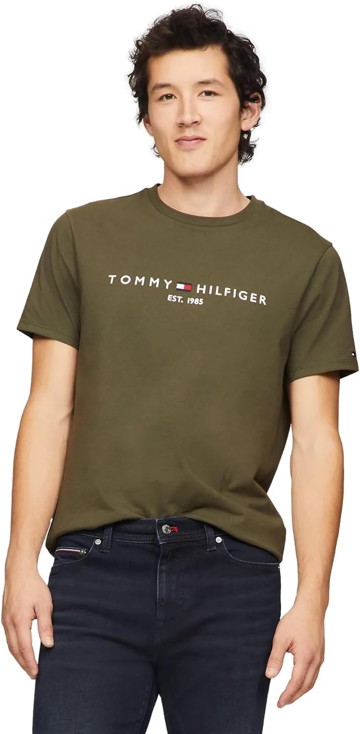 

Мужская футболка с короткими рукавами и принтом Tommy Hilfiger, Army Green., Зеленый, Мужская футболка с короткими рукавами и принтом Tommy Hilfiger, Army Green.