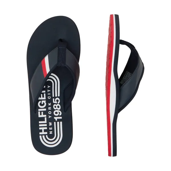 Пляжные шлепанцы с мягкой подкладкой RWB Tommy Hilfiger, синий — фото 3