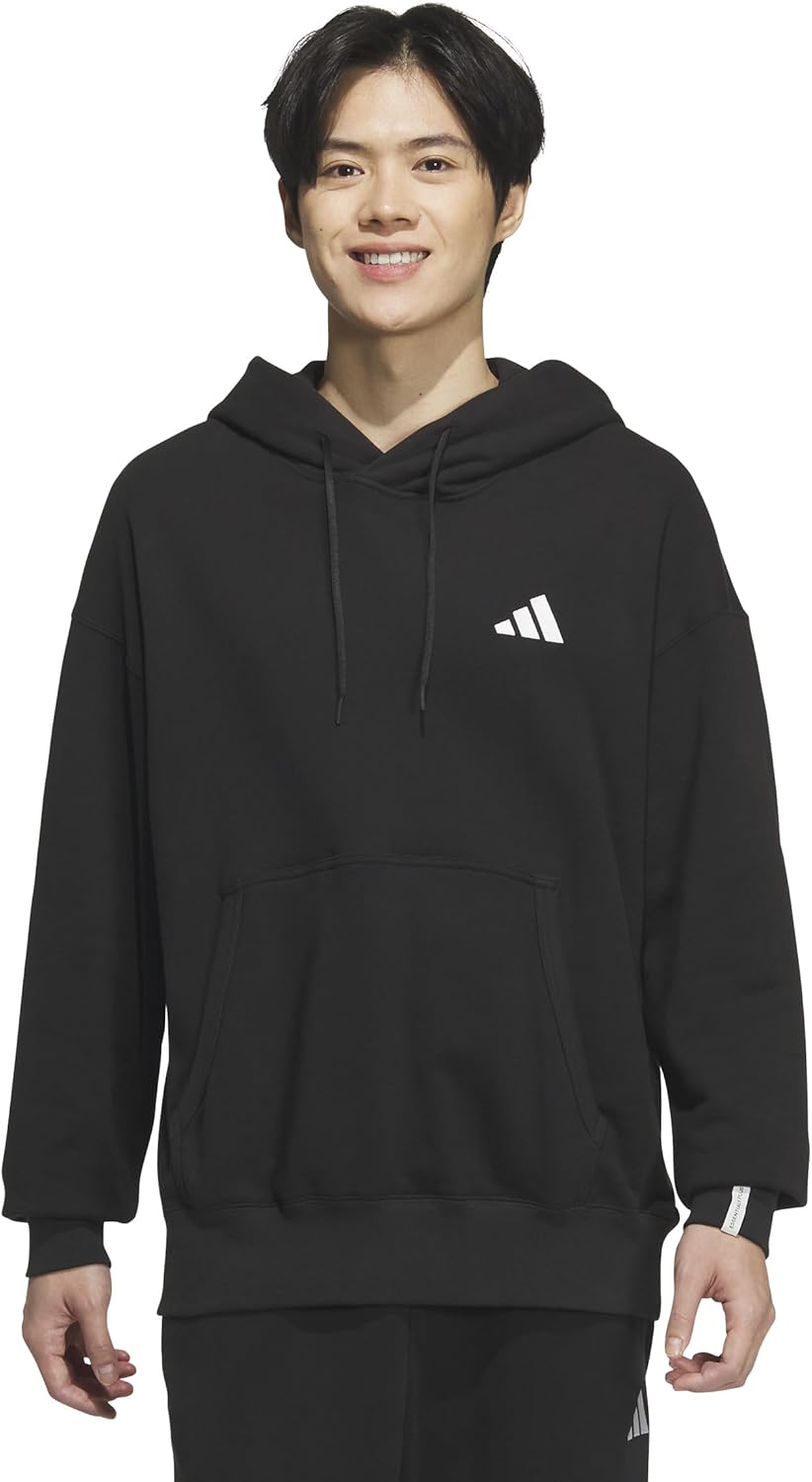 

Толстовка с капюшоном ESS+ SL JUP93, мужская Adidas, черный