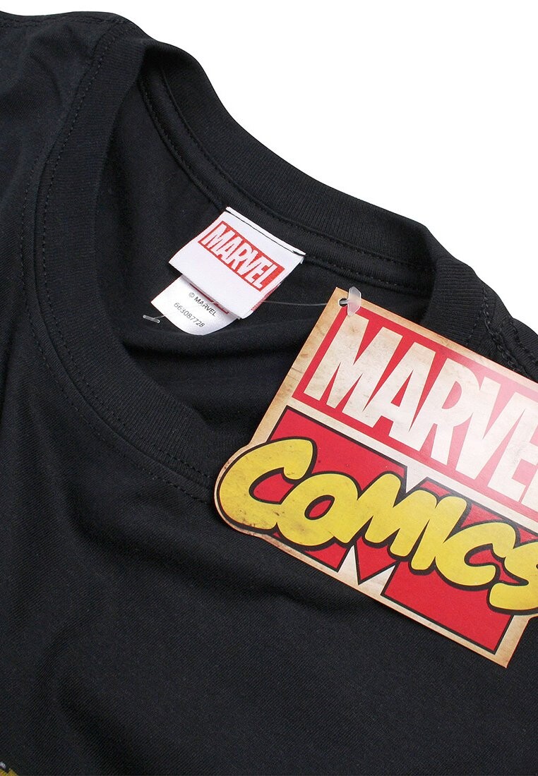 

Принт на футболке COMIC STRIP LOGO Marvel, черный