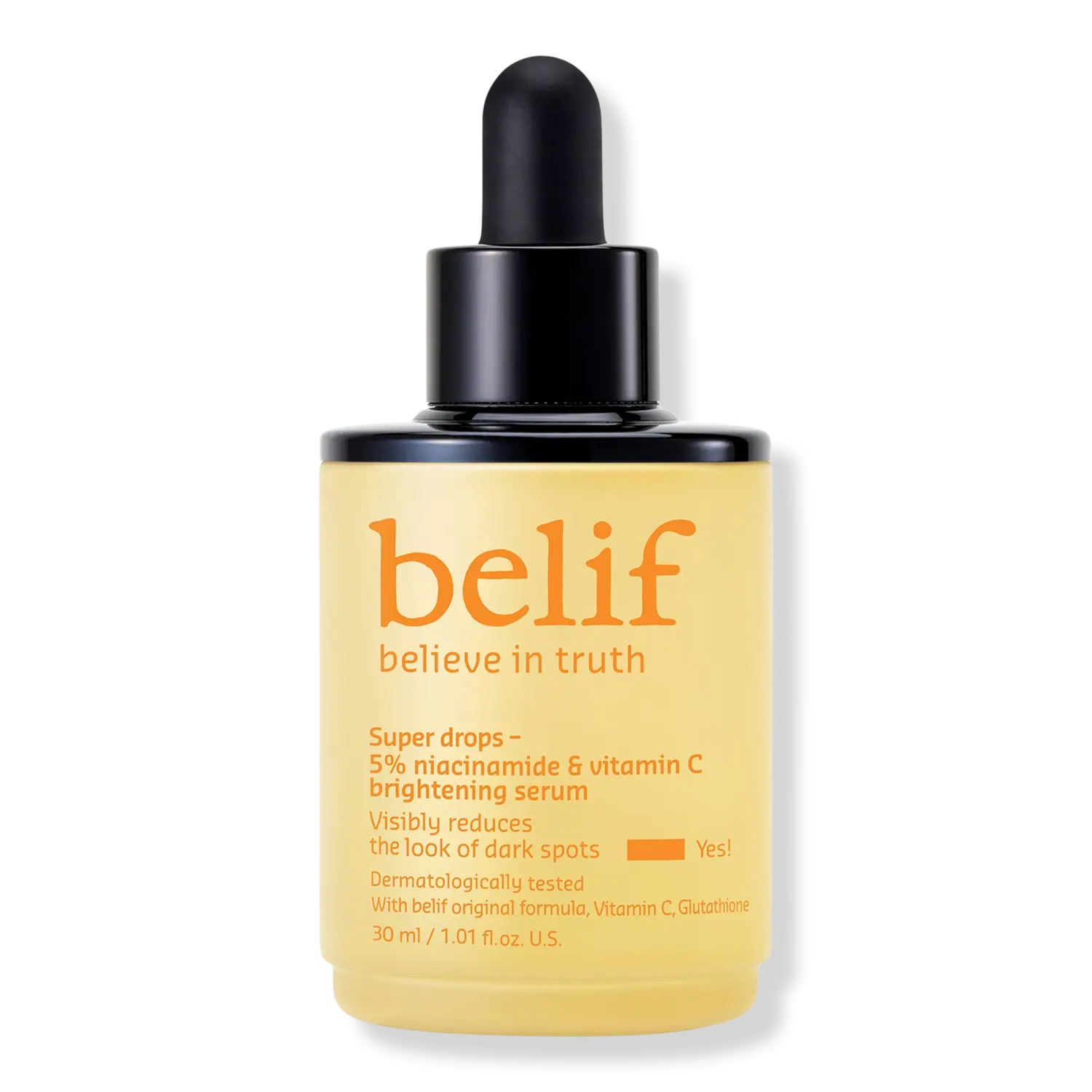 

Осветляющая сыворотка Super Drops с 5% ниацинамидом и витамином С belif