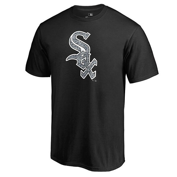 

Мужская футболка fanatics с черным статичным логотипом chicago white sox Unbranded