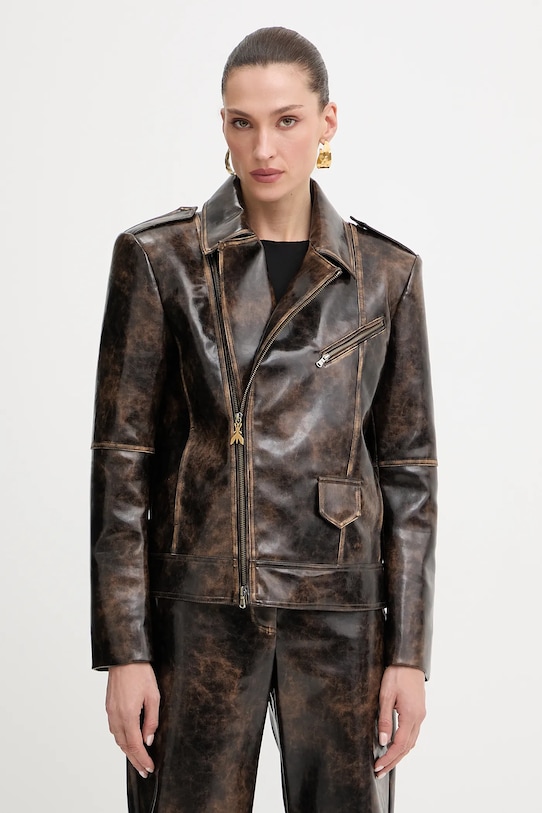 

Байкерская куртка Patrizia Pepe, коричневый