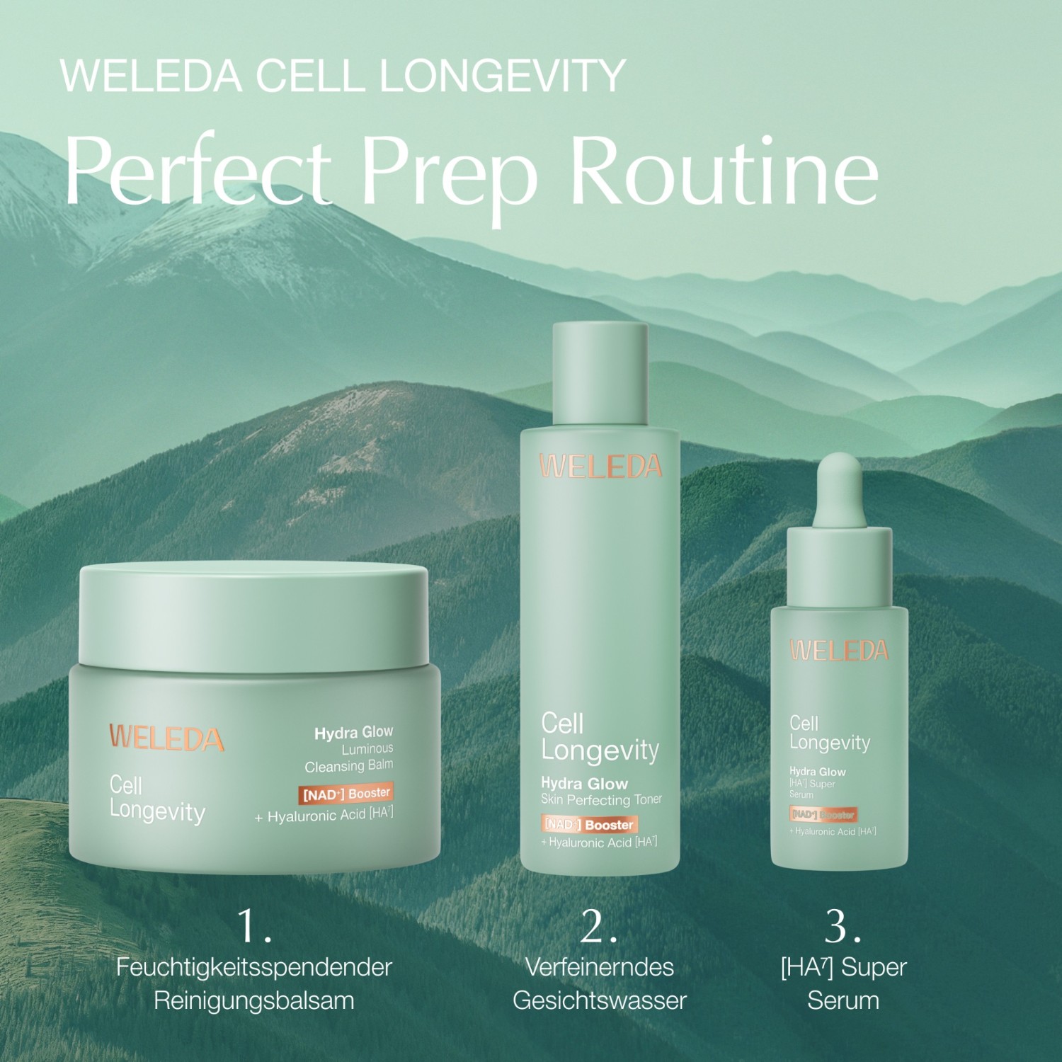 Крем для лица Weleda — Очищающий cell longevity hydra glow , вес, 80 г — фото 2