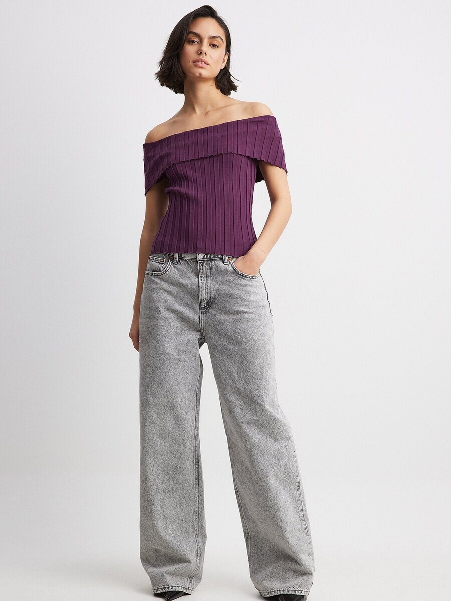 

Топ NA-KD Top, цвет Aubergine