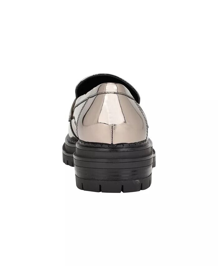 Женские повседневные мокасины Grant Slip-On с рифленой подошвой Calvin Klein, коричневый/бежевый — фото 3