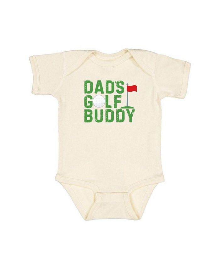 

Боди с коротким рукавом "Dad's Golf Buddy" для мальчиков - Baby Sweet Wink, коричневый/бежевый