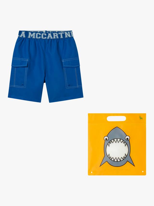 

Детские плавки с логотипом Stella McCartney Kids, Blue