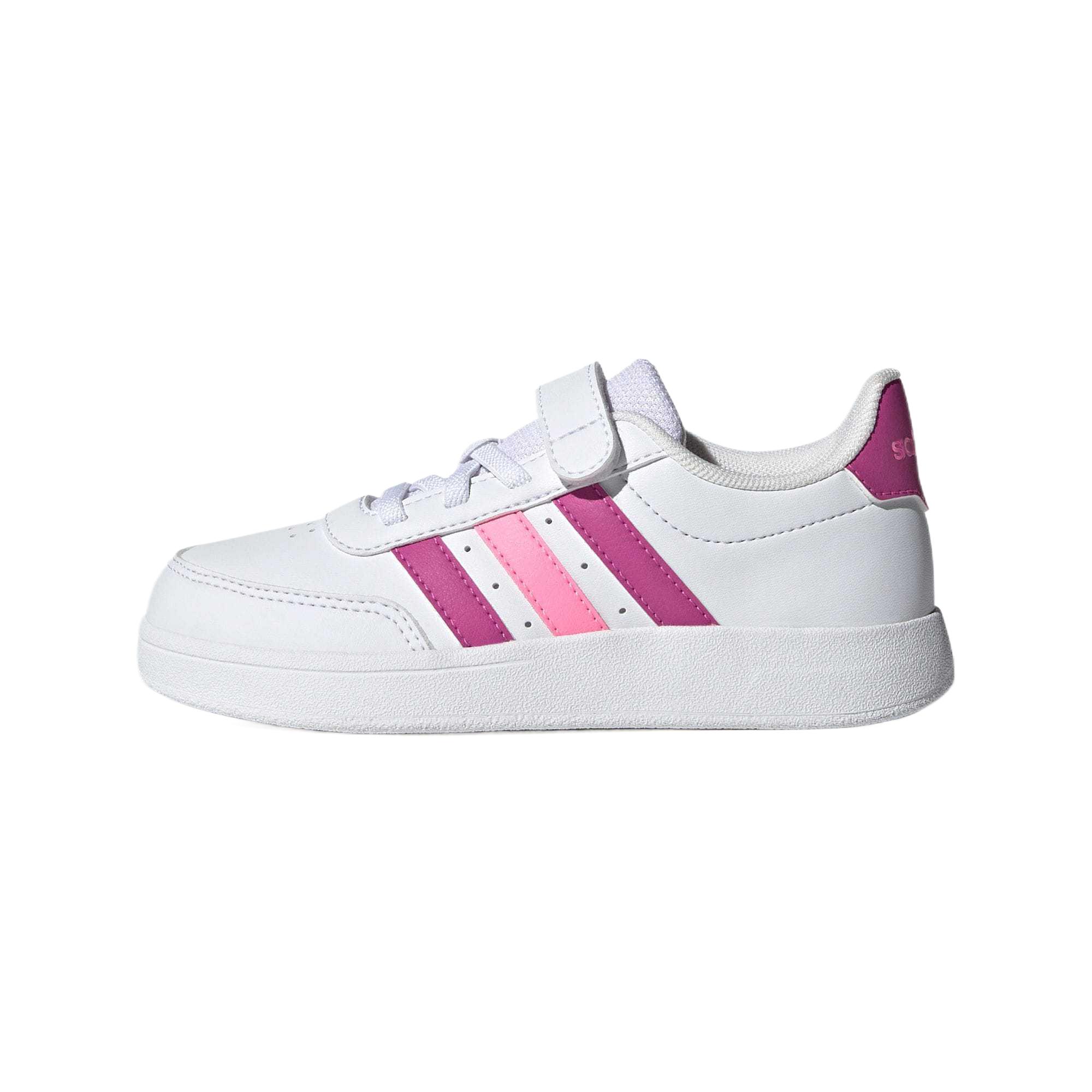 

Детские низкие кроссовки для скейтбординга BREAKNET 2.0 Adidas, белый/розовый/фуксия