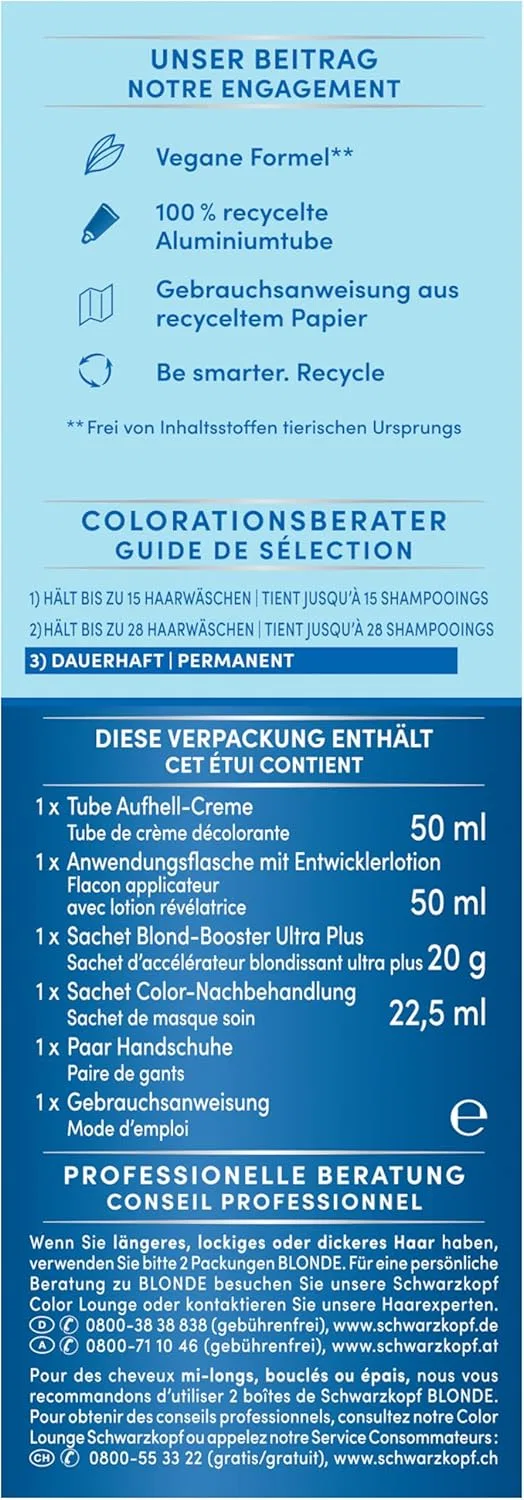 Осветлитель для волос Schwarzkopf Blonde Lightener L1++ с системой HaptIQ, 143 мл Blonde, Gold-Coloured — фото 3