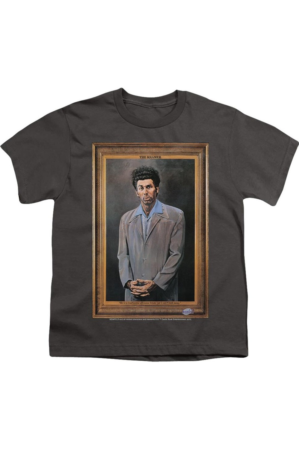 

Футболка с портретом Крамера из "Сайнфелда" для детей Gildan, Charcoal