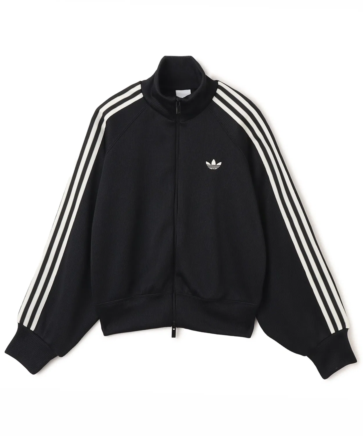 Толстовка трикотажная adidas Knit Balloon Track Top, черная — фото 4