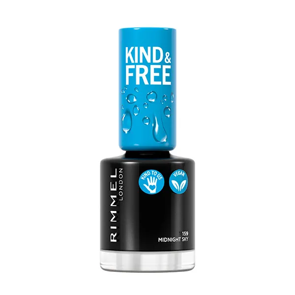 

Лак для ногтей Kind & Free Laca De Uñas Rimmel London, цвет midnight sky