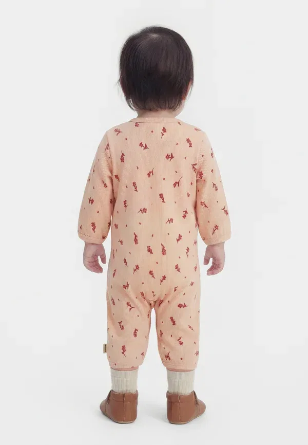 Комбинезон Felizia Wheat, цвет пшеничный с розовыми цветами — фото 2