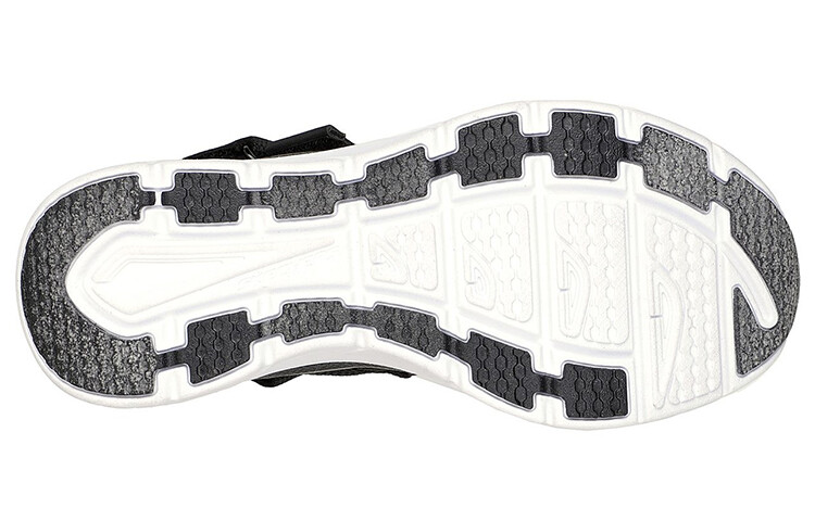 Сандалии женские пляжные свободного покроя черного/белого цвета Skechers — фото 4