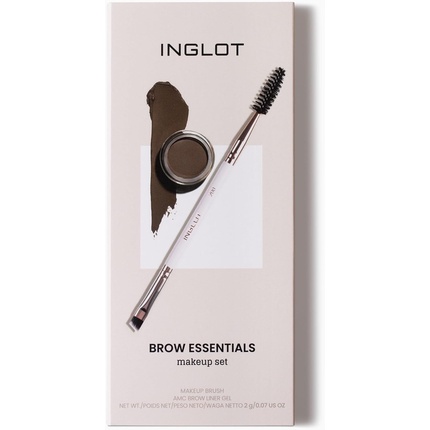 Косметический набор для бровей 31t Angled Brush and Colour 16 Eyebrow Fixing Gel Vegan — фото 2