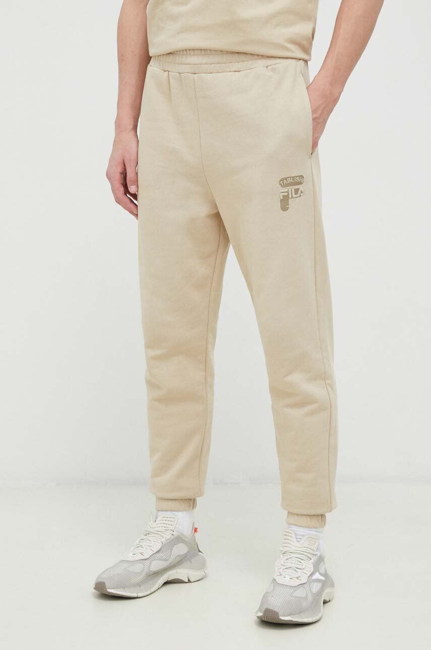 

Спортивные брюки из хлопка Fila, бежевый